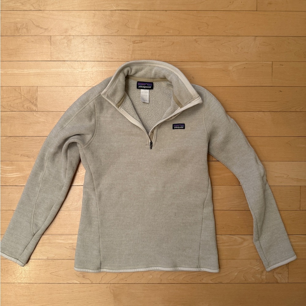 Patagonia Oatmeal Half- Zip Fleece Pullover - Small